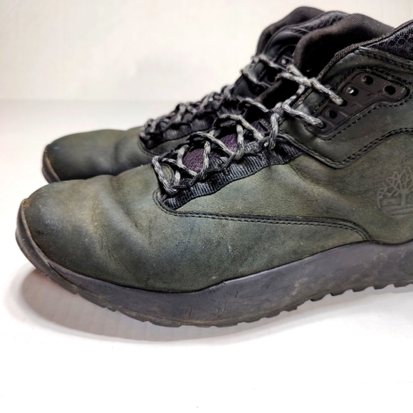 Timberland Solar Wave Black Nubuck Leather Boots Outdoor Men's Shoes Size 12 - Picture 5 of 12